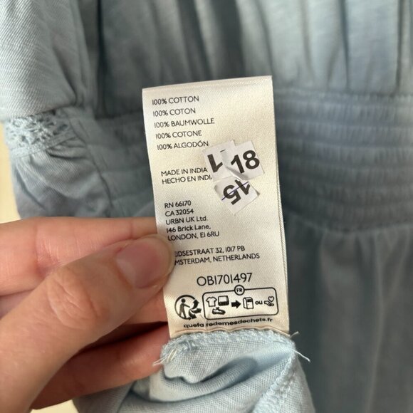 By Anthropologie Flirty V-Neck Asymmetrical Peasant Boho - Picture 15 of 15